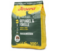 Сухий корм Josera Adult Geflugel & Forelle для дорослих і активних собак, з м'ясом птиці і форелі 900 г