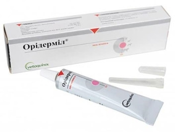 Вушна мазь Vetoquinol Орідерміл для собак та котів для лікування отитів та отодектоза 10 г