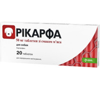 Протизапальний знеболювальний препарат KRKA Рікарфа 20 табл 50 мг