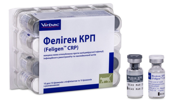 Вакцина Virbac Феліген КРП для котів 1 доза