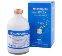 Антибактеріальний ветеринарний препарат Bioveta Амоксицилін 15% ЛА, 100 мл