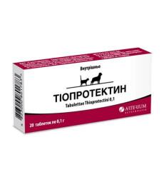 Таблетки ТІОПРОТЕКТИН Артеріум Тіопротектін ® Arterium для собак та котів №20