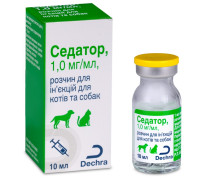 Препарат для седативного ефекту та аналгезії собак та котів Dechra Седатор 1.0 мг 10 мл
