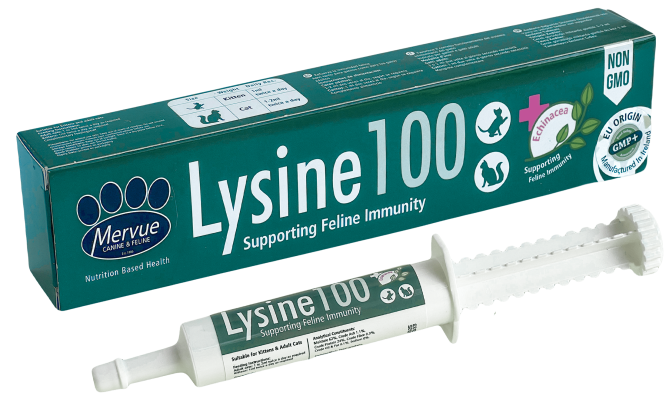 Паста для котів Mervue Lysin 100 для підтримання імунітету, 30 мл