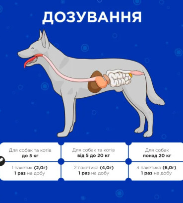 Пробіотик Modes Kombiflor Комбіфлор Probitik для підтримки балансу мікрофлори кишечника собак та котів, 15 порошків, 2 г