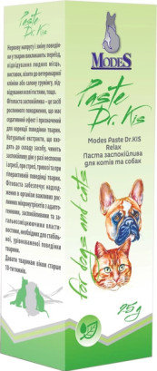 Паста для котів та собак Modes Dr.KIS Relax заспокійлива 50 г