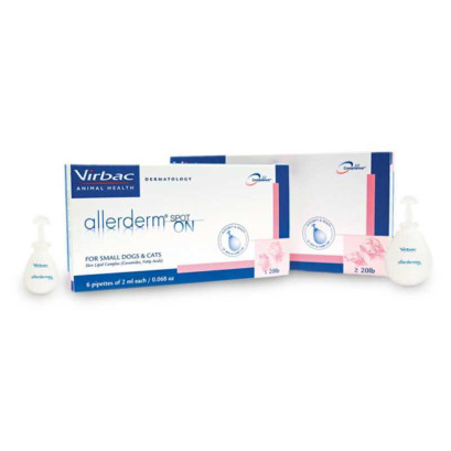 Virbac (Вірбак) Allerderm Spot-on - Краплі Аллердерм для лікування дерматитів різної етіології у собак і котів від 10 кг 6х4 мл