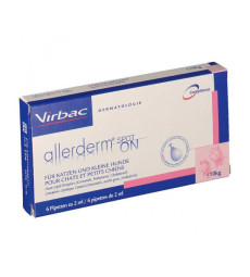 Virbac (Вірбак) Allerderm Spot-on - Краплі Аллердерм для лікування дерматитів різної етіології у собак і котів від 10 кг 6х4 мл