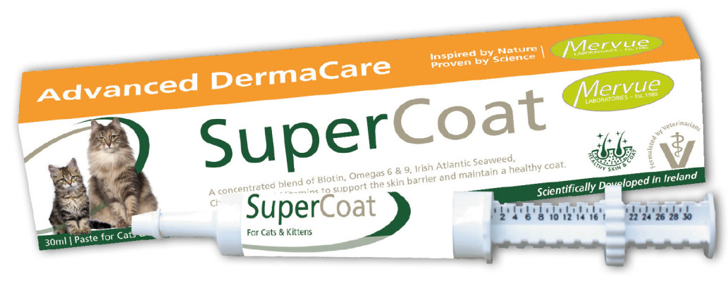 Паста для котів Mervue SuperCoat СуперКоат для підтримки шерсті та шкіри, 30 мл