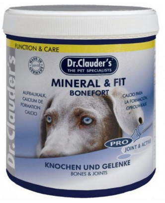 Вітамінно-мінеральна добавка для собак Dr.Clauder's Mineral & Fit Bonefort у період інтенсивного росту, 500 г