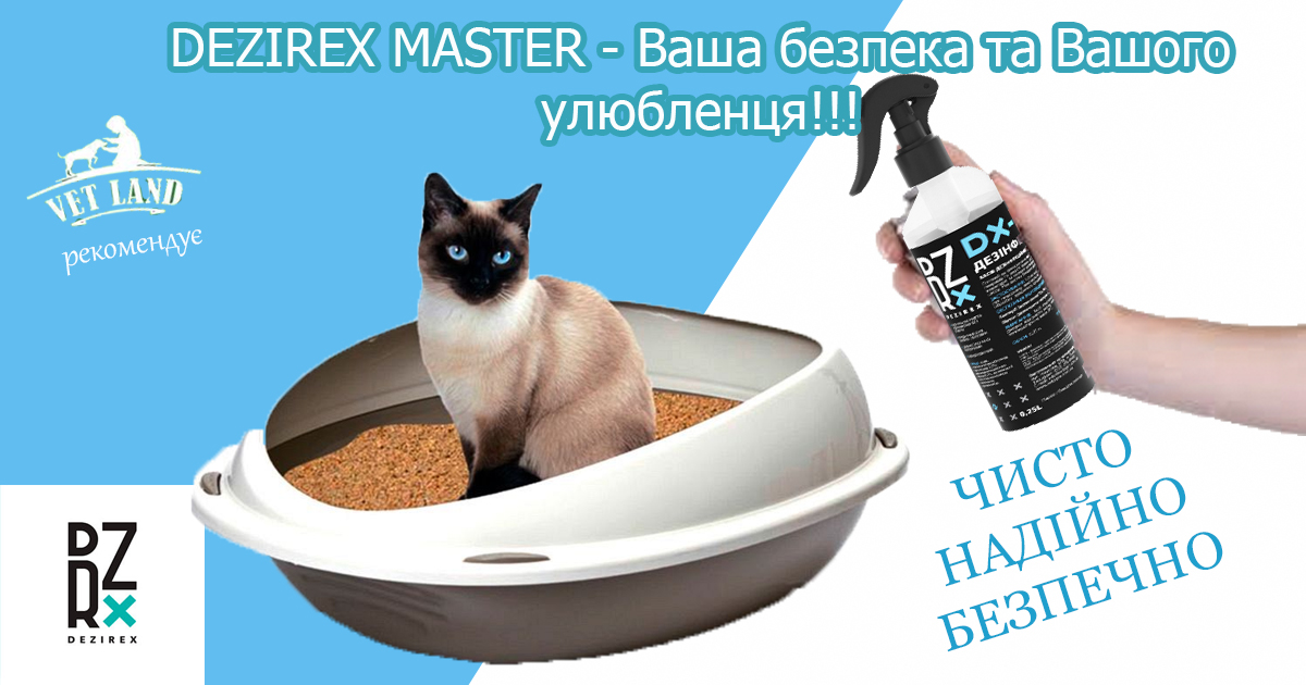 Гігієна котячого туалету з Dezirex Master